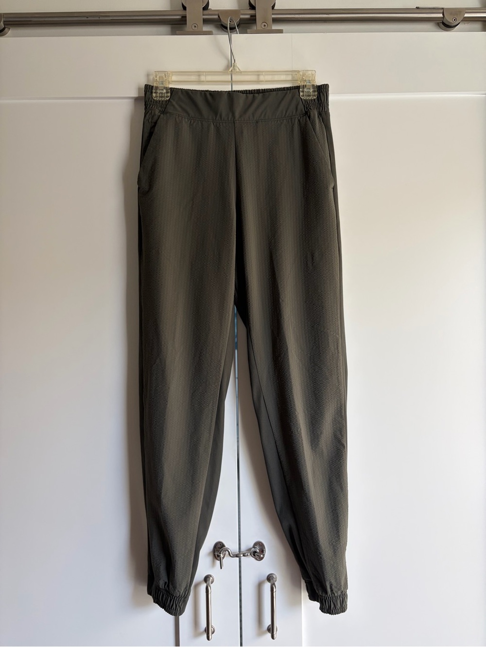 Athleta Olive Green Track Joggers